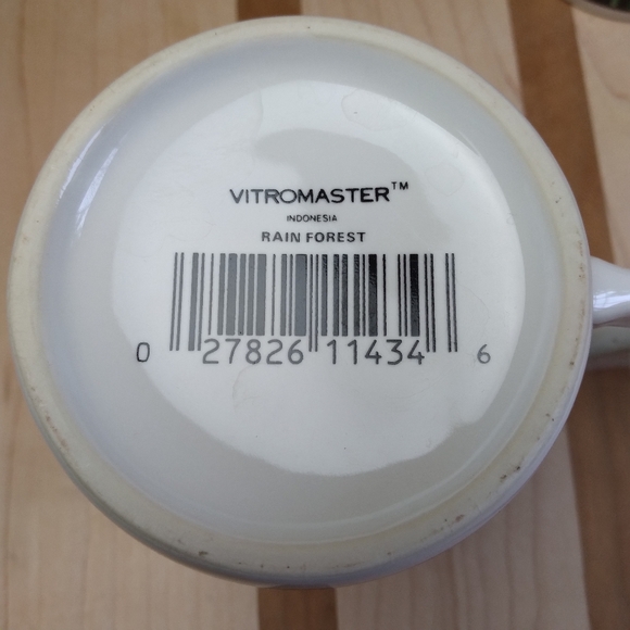 4 MUGS RAINFOREST/JUNGLE Sakura Vitromaster Set - Picture 9 of 10